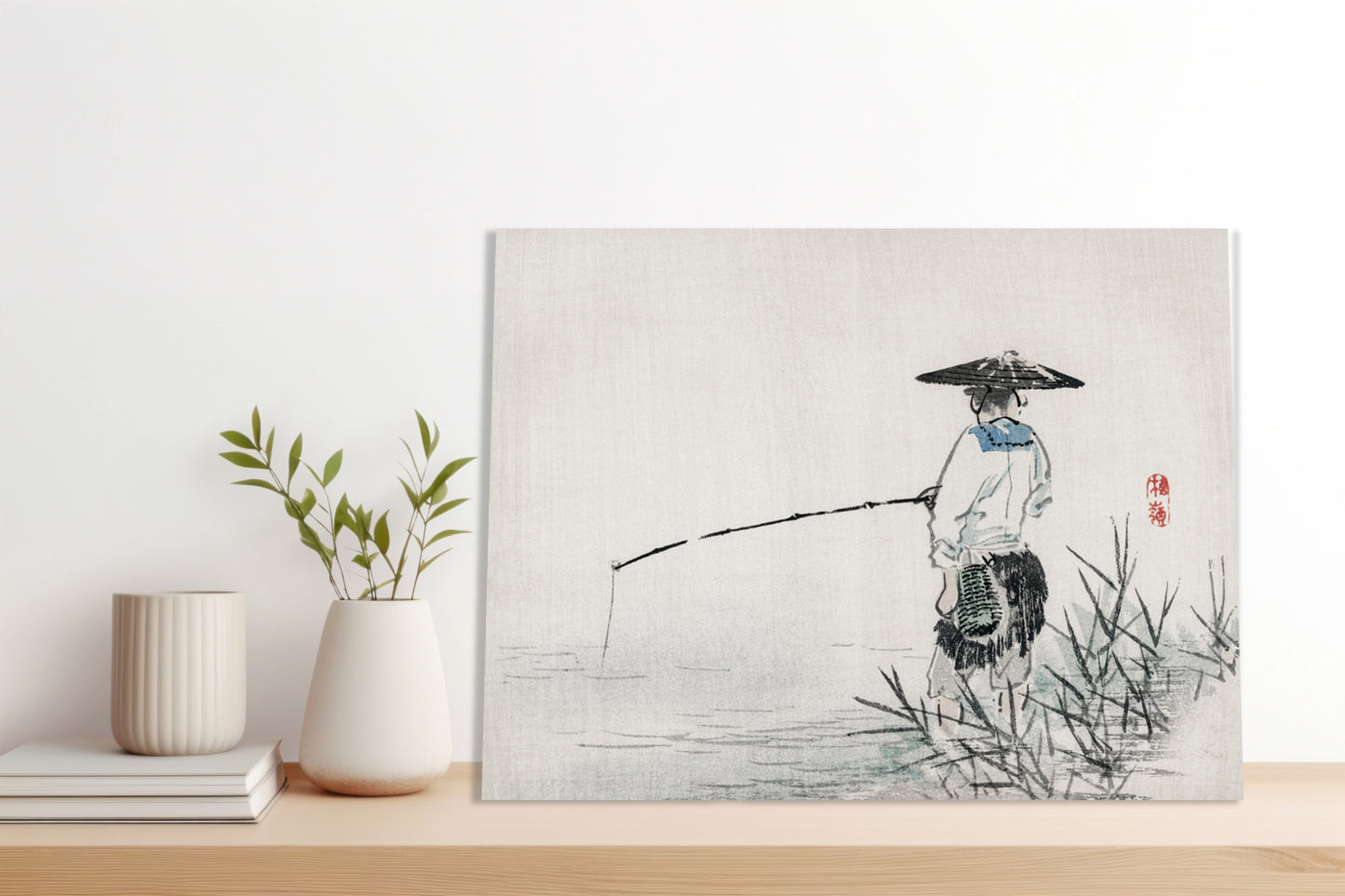 Obraz  Fisherman, Kōno Bairei Japoński Vintage do Salonu