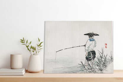 Obraz  Fisherman, Kōno Bairei Japoński Vintage do Salonu
