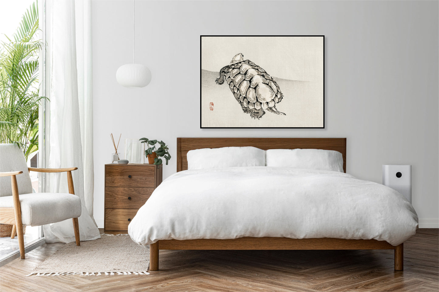 Plakat  Turtle, Kōno Bairei Japoński Vintage do Salonu
