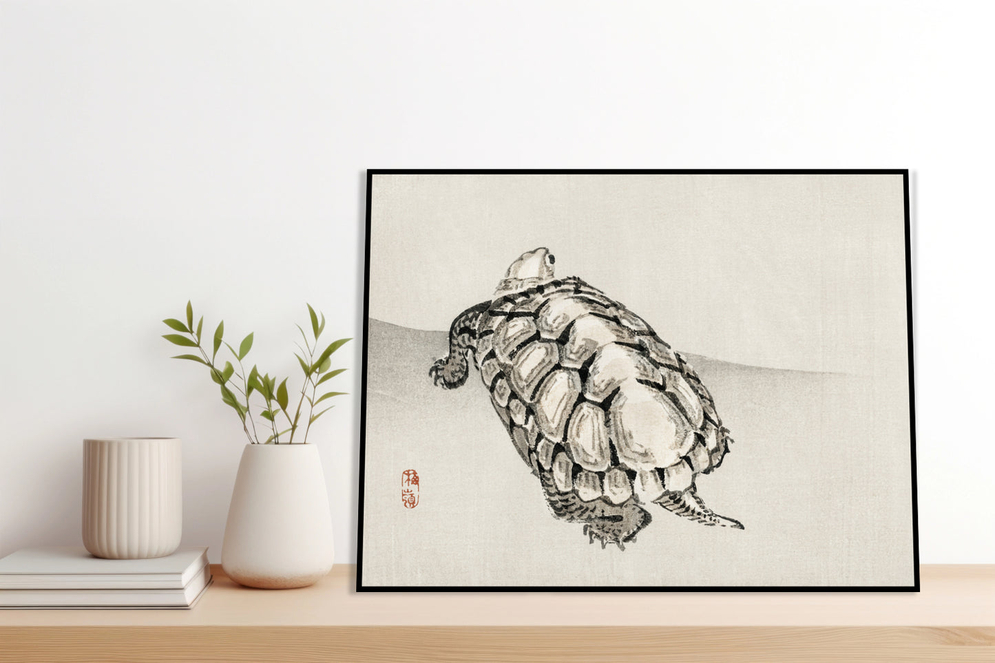 Plakat  Turtle, Kōno Bairei Japoński Vintage do Salonu