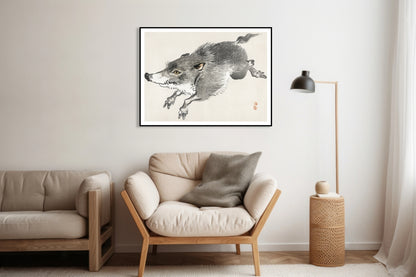 Plakat  Wild Boar, Kōno Bairei Japoński Vintage do Salonu