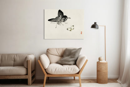 Obraz  Butterflies, Kōno Bairei Japoński Vintage do Salonu