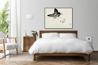 Plakat  Butterflies, Kōno Bairei Japoński Vintage do Salonu