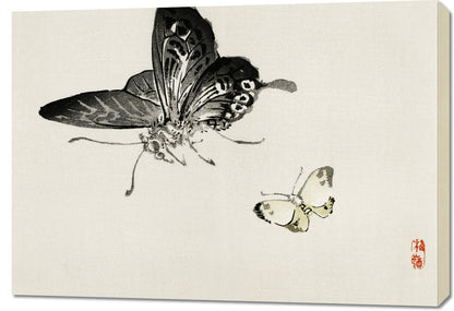 Obraz  Butterflies, Kōno Bairei Japoński Vintage do Salonu