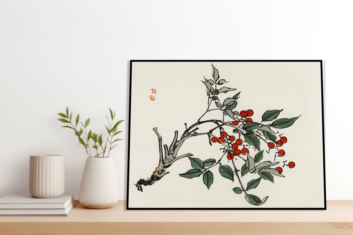 Plakat  Firethorns, Kōno Bairei Japoński Vintage do Salonu