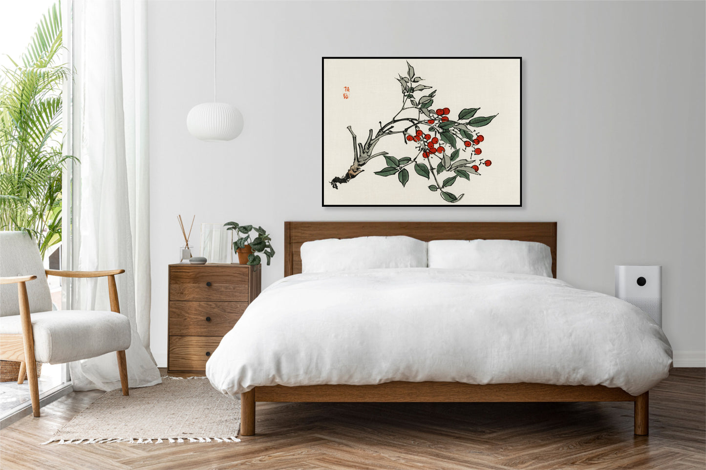 Plakat  Firethorns, Kōno Bairei Japoński Vintage do Salonu