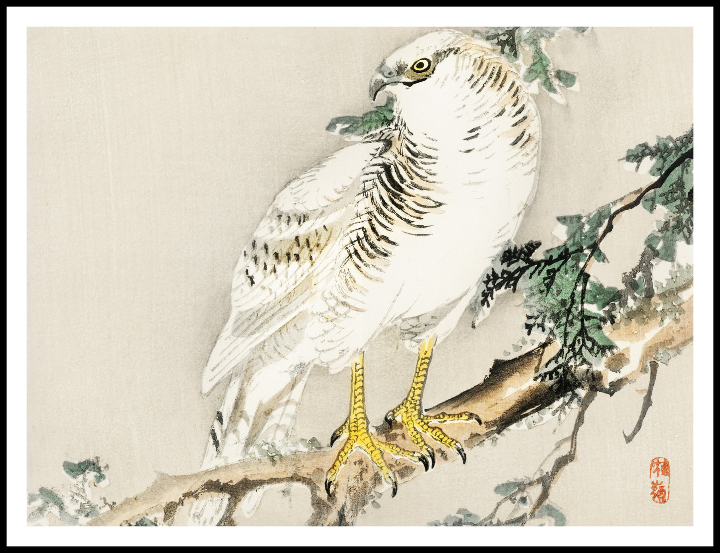 Plakat  Northern Mockingbird, Kōno Bairei Vintage do Salonu