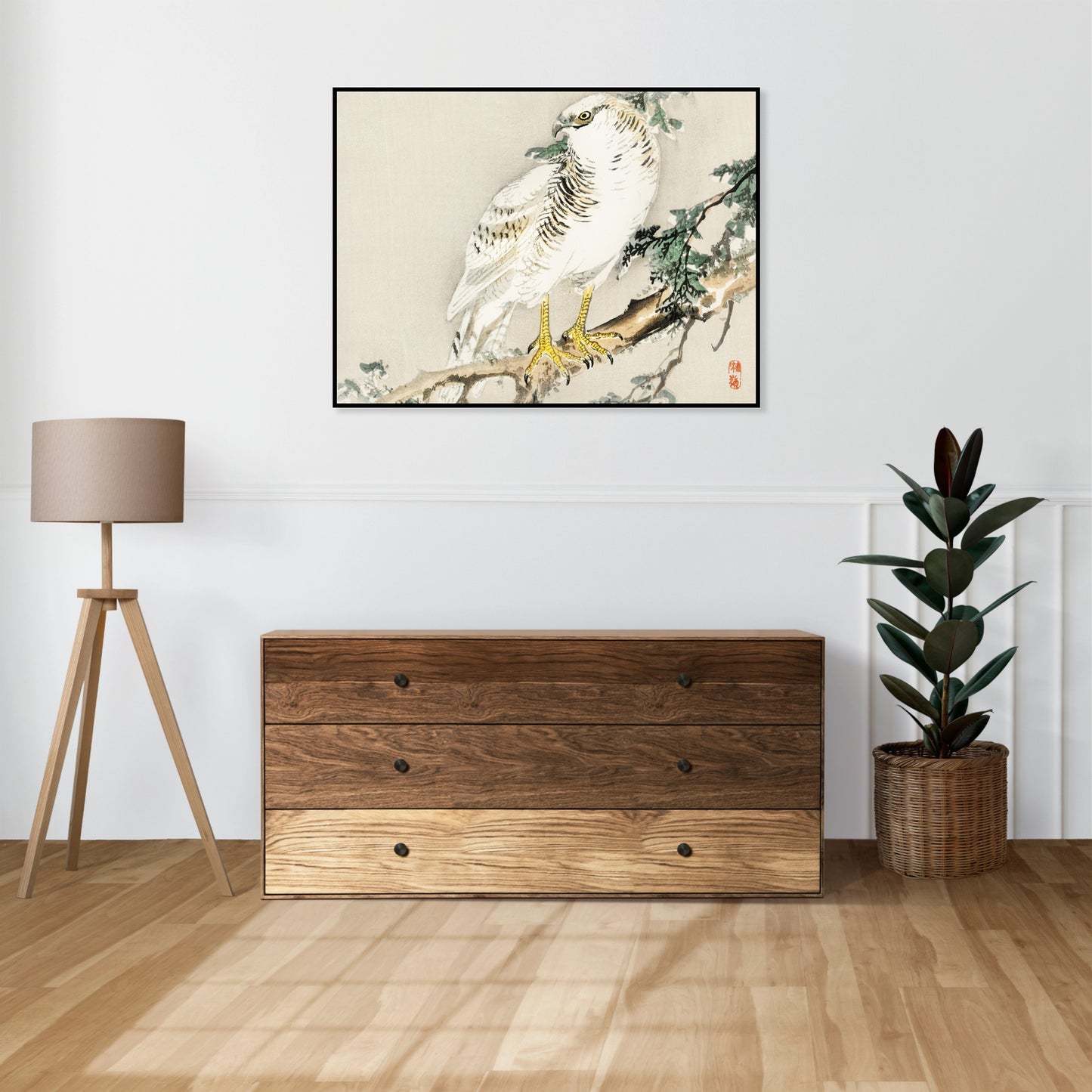 Plakat  Northern Mockingbird, Kōno Bairei Vintage do Salonu