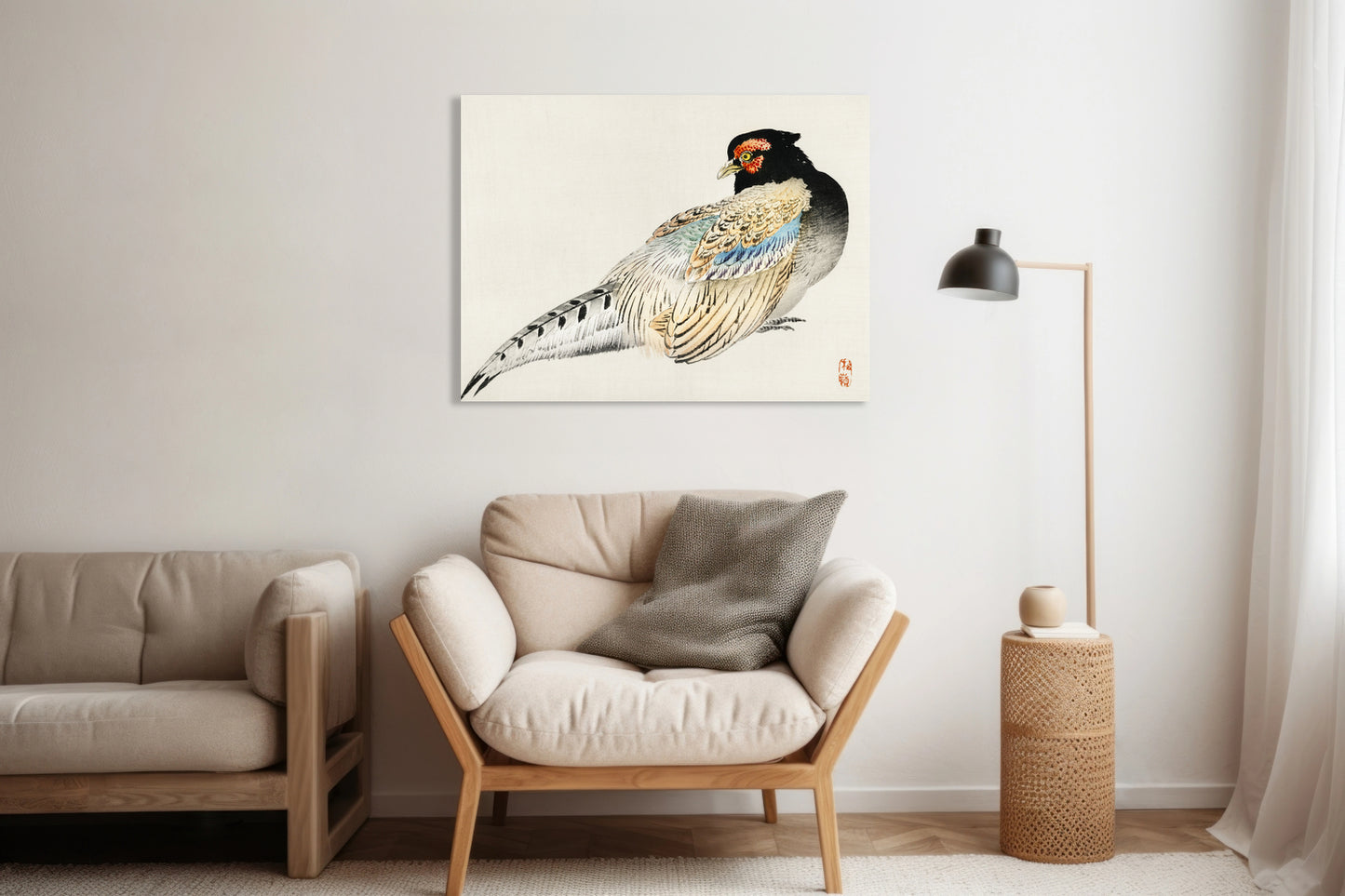 Obraz  Peregrine Falcon, Kōno Bairei Japoński Vintage do Salonu