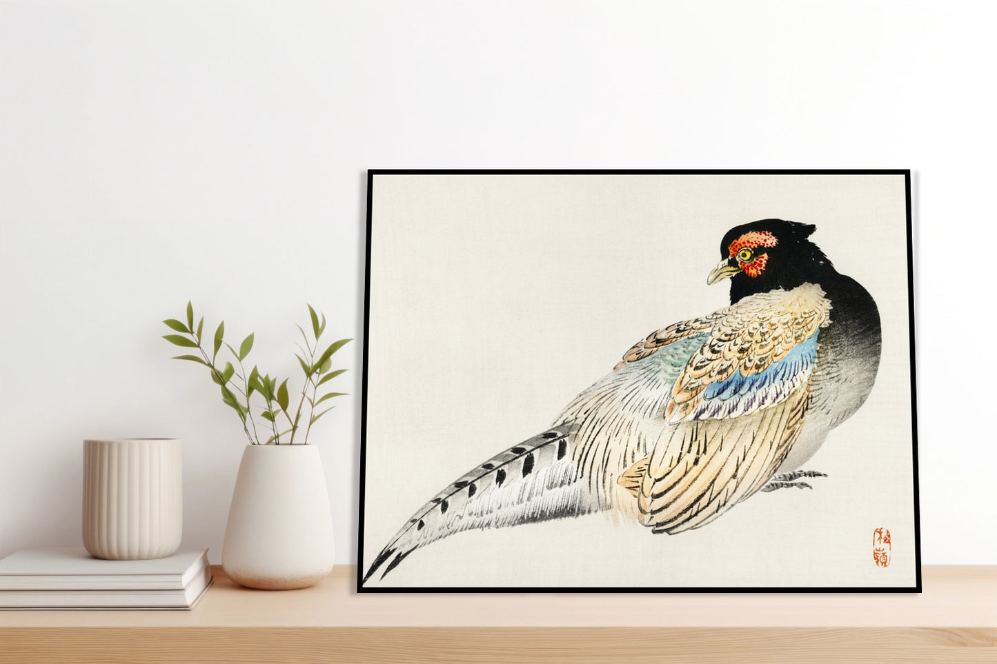 Plakat  Peregrine Falcon, Kōno Bairei Japoński Vintage do Salonu