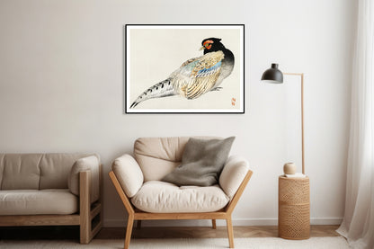 Plakat  Peregrine Falcon, Kōno Bairei Japoński Vintage do Salonu
