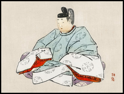 Plakat  Shogun, Kōno Bairei Japoński Vintage do Salonu