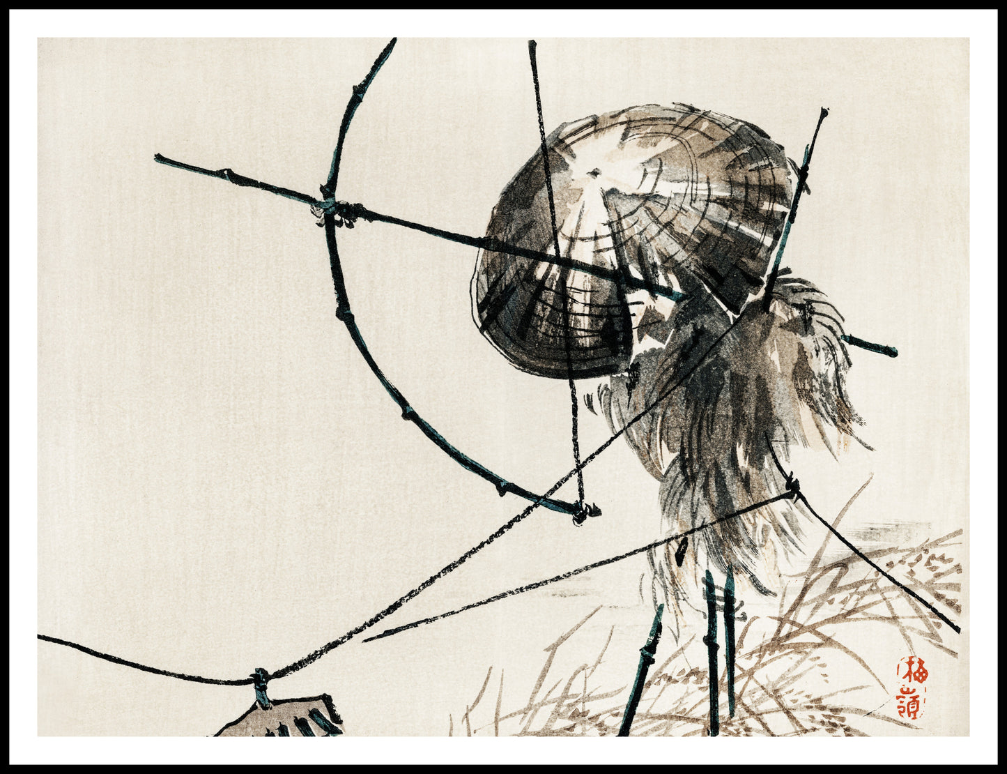 Plakat  Archer, Kōno Bairei Japoński Vintage od Salonu