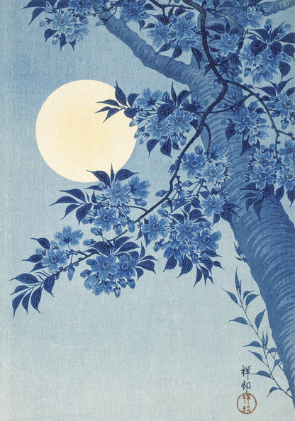 Plakat  Blossoming Cherry, Koson Japoński Vintage do Salonu