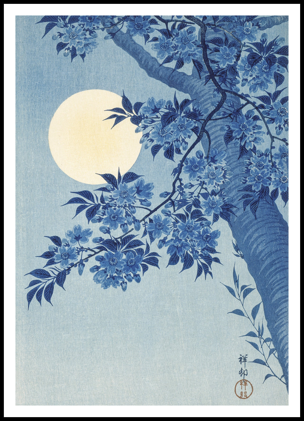 Plakat  Blossoming Cherry, Koson Japoński Vintage do Salonu