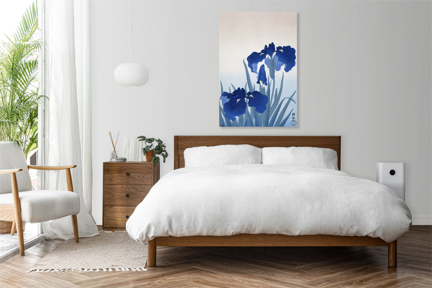Obraz  Iris Flowers, Koson Japoński Vintage do Salonu