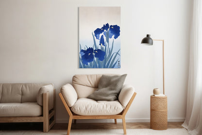 Obraz  Iris Flowers, Koson Japoński Vintage do Salonu