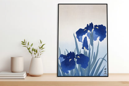 Plakat  Iris Flowers, Koson Japoński Vintage do Salonu