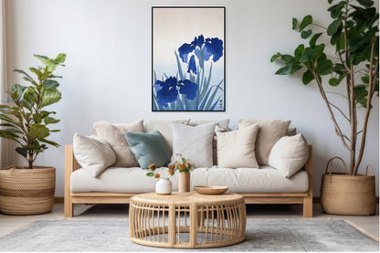 Plakat  Iris Flowers, Koson Japoński Vintage do Salonu