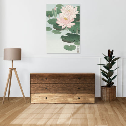 Obraz  Water Lily, Koson Japoński Vintage do Salonu