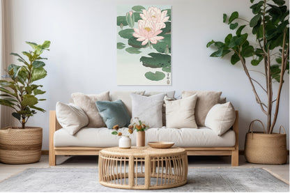 Obraz  Water Lily, Koson Japoński Vintage do Salonu