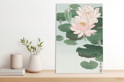 Obraz  Water Lily, Koson Japoński Vintage do Salonu