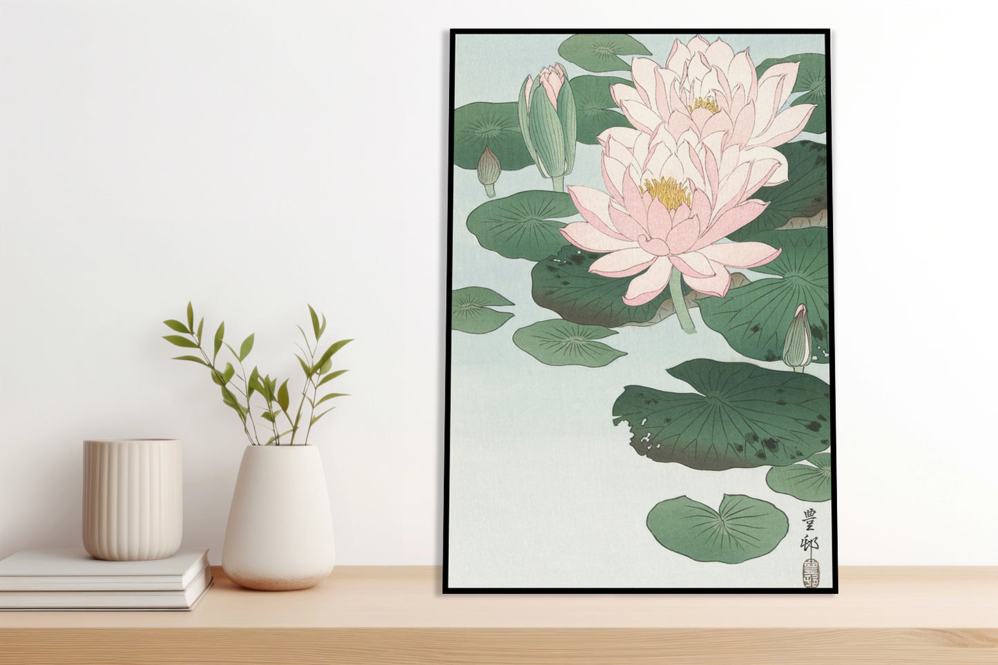 Plakat  Water Lily, Koson Japoński Vintage do Salonu