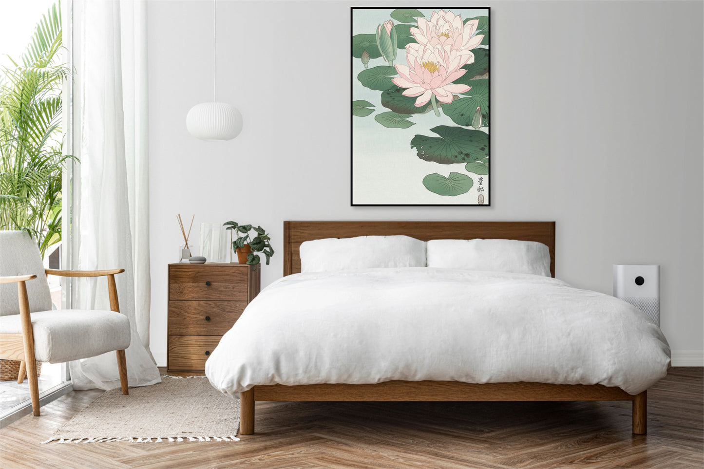 Plakat  Water Lily, Koson Japoński Vintage do Salonu