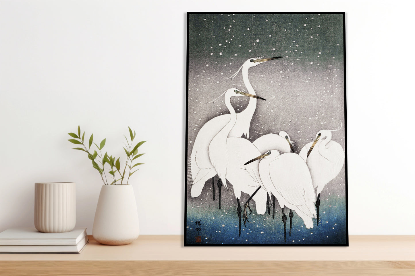 Plakat  Group of Egrets, Koson Japoński Vintage do Salonu