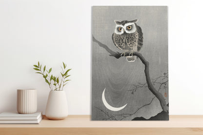 Obraz  Long-Eared Owl, Koson Japoński Vintage do Salonu