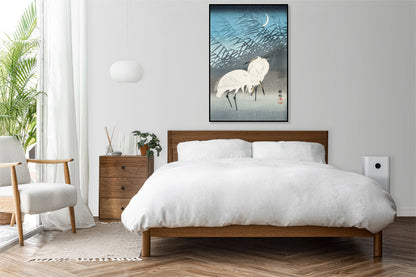 Plakat  Egrets and Reeds, Koson Japoński Vintage do Salonu
