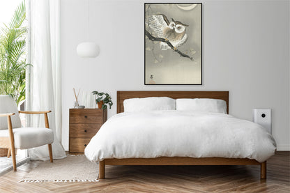 Plakat  Long-Eared Owl 2, Koson Japoński Vintage do Salonu