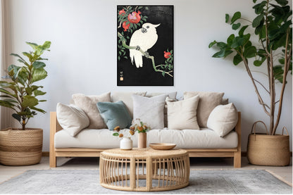 Plakat  Cockatoo and Pomegranate, Koson Japoński Vintage do Salonu