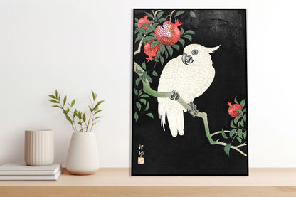 Plakat  Cockatoo and Pomegranate, Koson Japoński Vintage do Salonu