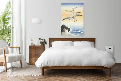Obraz  Five Seagulls, Koson Japoński Vintage do Salonu