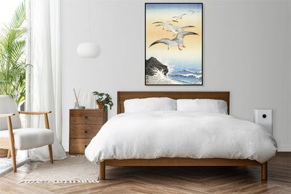 Plakat  Five Seagulls, Koson Japoński Vintage do Salonu