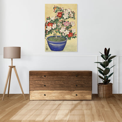 Obraz  Blooming Azalea, Koson Japoński Vintage do Salonu