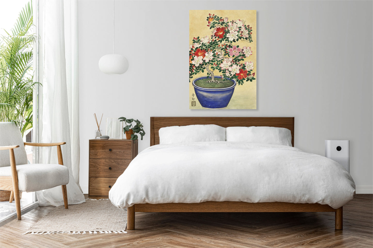 Obraz  Blooming Azalea, Koson Japoński Vintage do Salonu