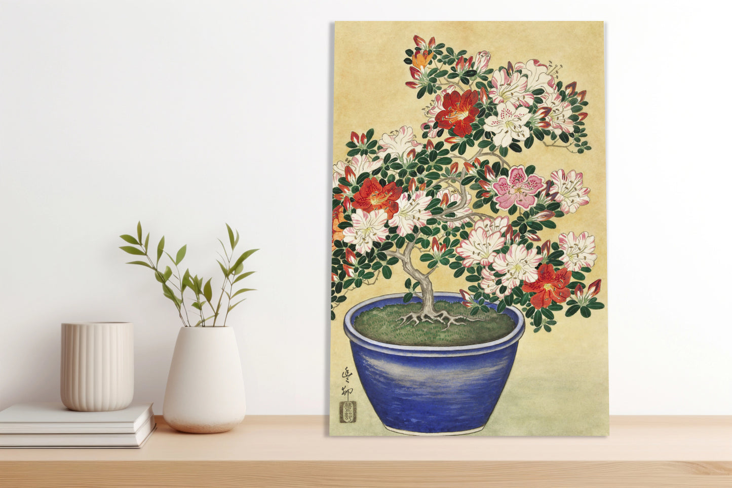 Obraz  Blooming Azalea, Koson Japoński Vintage do Salonu