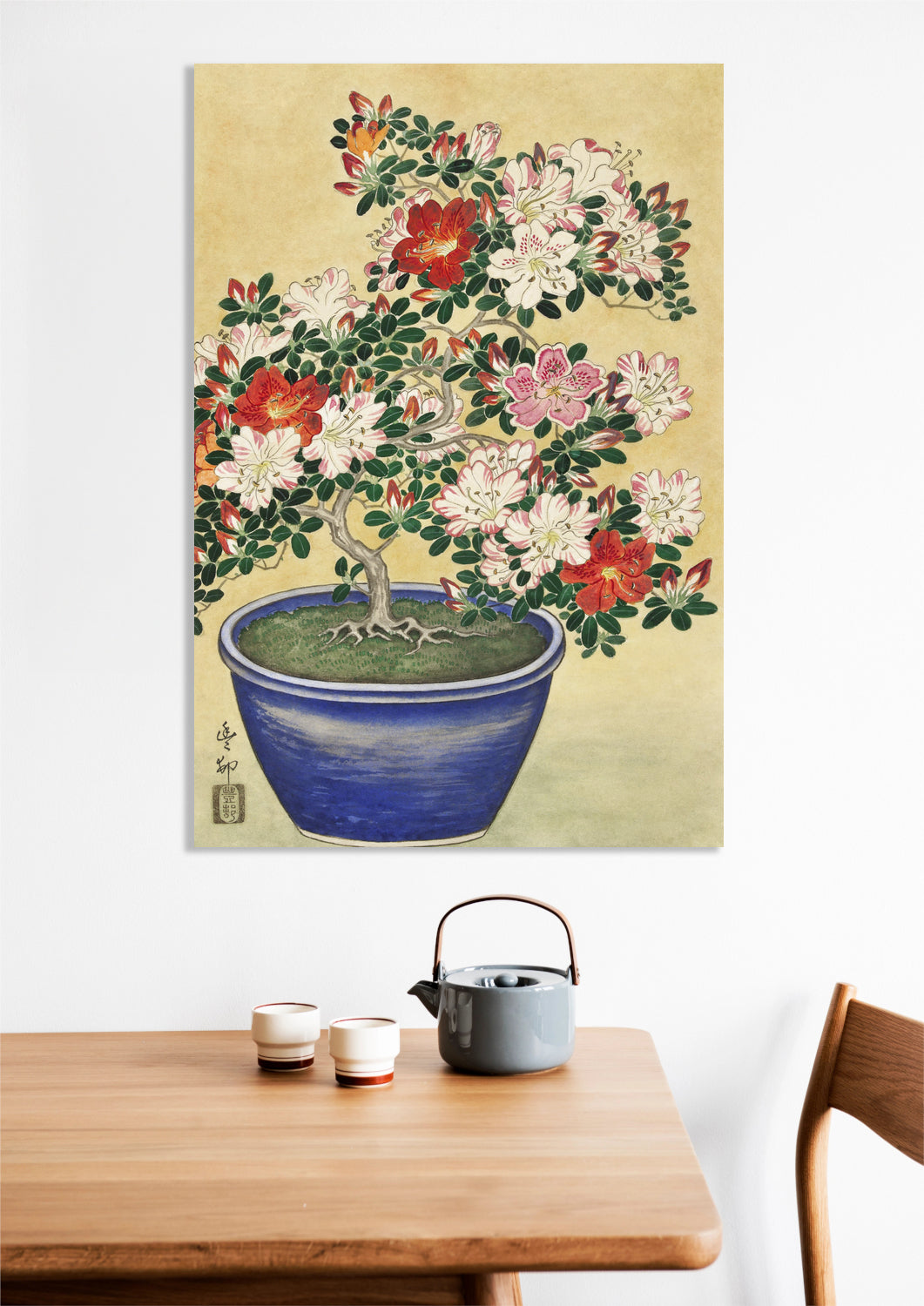 Obraz  Blooming Azalea, Koson Japoński Vintage do Salonu