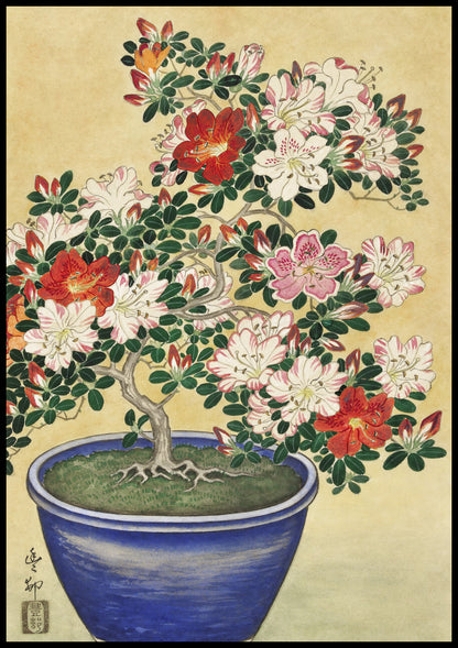 Plakat  Blooming Azalea, Koson Japoński Vintage do Salonu