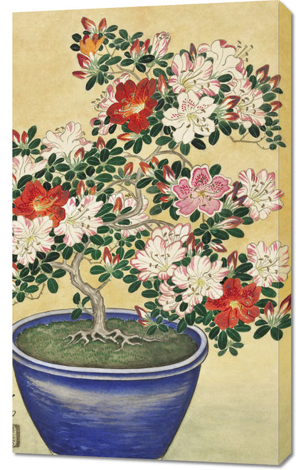 Obraz  Blooming Azalea, Koson Japoński Vintage do Salonu