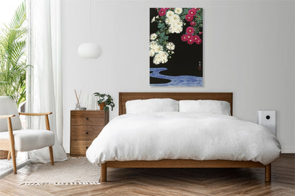Obraz  Chrysanthemums, Koson Japoński Vintage do Salonu