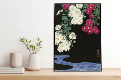Plakat  Chrysanthemums, Koson Japoński Vintage do Salonu
