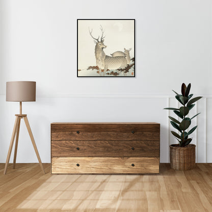 Plakat  Couple of Deers, Koson Japoński Vintage do Salonu