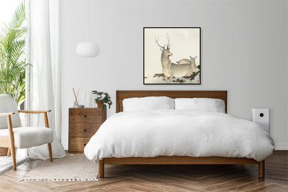 Plakat  Couple of Deers, Koson Japoński Vintage do Salonu