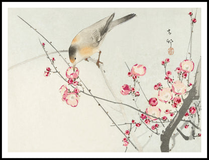 Plakat  Songbird on Blossom Branch, Koson Vintage do Salonu