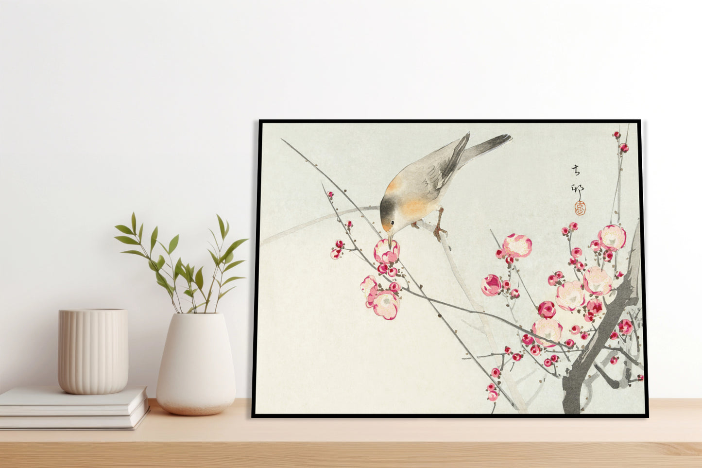 Plakat  Songbird on Blossom Branch, Koson Vintage do Salonu