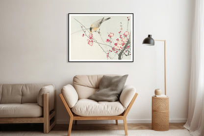 Plakat  Songbird on Blossom Branch, Koson Vintage do Salonu