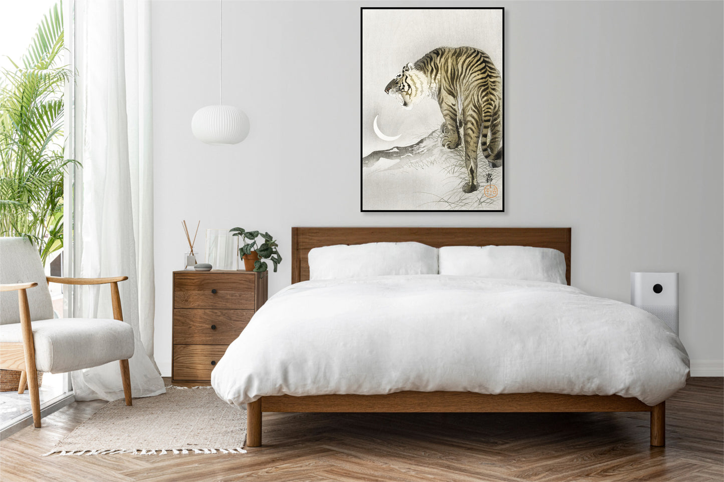 Plakat  Roaring Tiger, Koson Japoński Vintage do Salonu